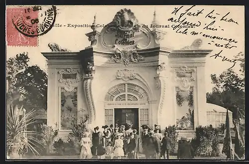 AK Marseille, Exposition Coloniale, Palais du Journal des Colonies