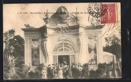 AK Marseille, Exposition Coloniale, Palais du Journal des Colonies