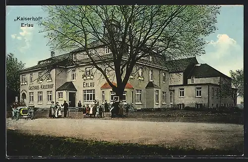 AK Erlau i. Sa., Gasthaus Kaiserhof
