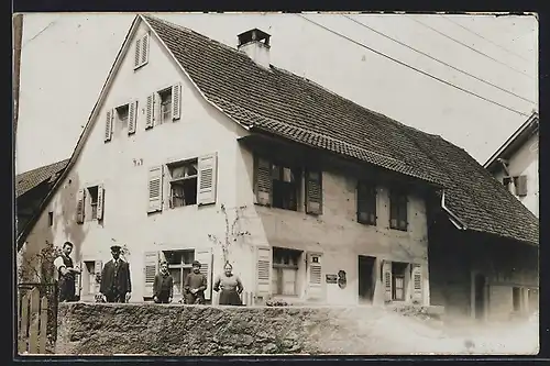 Foto-AK Steinen / Baden, Eigenheim, Aufnahme 1914