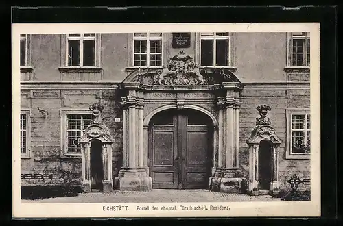 AK Eichstätt, Portal der ehemal. Fürstbischöfl. Residenz