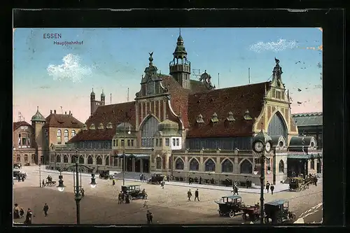 AK Essen, Partie am Hauptbahnhof