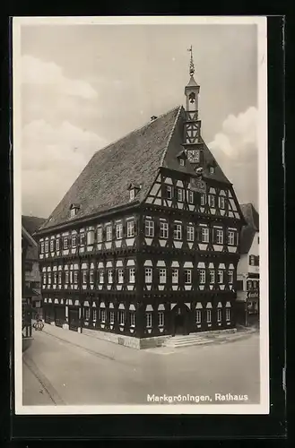 AK Markgröningen, Rathaus im Fachwerk-Stil