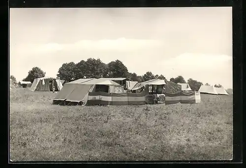 AK Egsdorf /Königs Wusterhausen, Zeltplatz am Taupitz-See