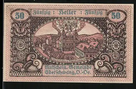 Notgeld Eberschwang 1920, 50 Heller, Wallfahrtskirche