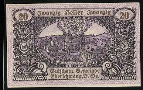 Notgeld Eberschwang 1920, 20 Heller, Wallfahrtskirche
