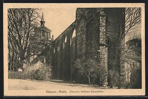 AK Sazava-Buda, Zriceniny klastera Sazavskeho