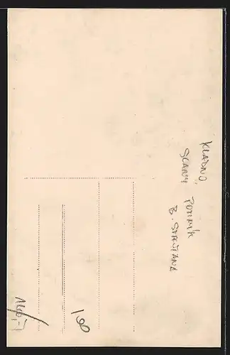 AK Schlan / Slany, Pomnik, Bedricha Smetany