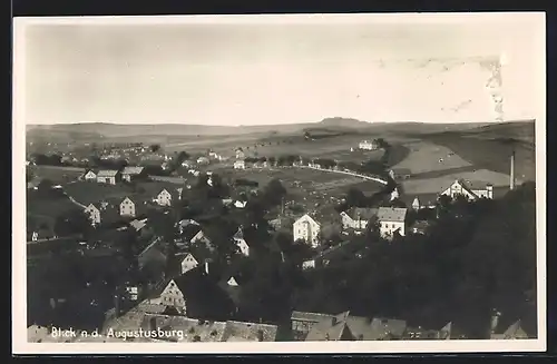 AK Augustusburg, Blick auf die Burg