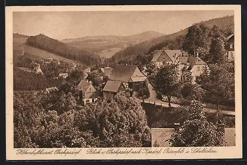 AK Oberkipsdorf, Blick von Oberkipsdorf nach Kipsdorf