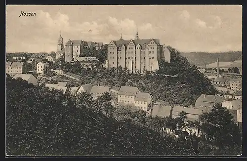 AK Nossen, Ortsansicht mit Schloss