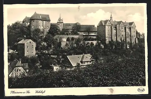 AK Nossen i. Sa., Blick auf das Schloss