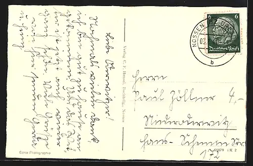 AK Nossen i. Sa., Blick auf das Schloss