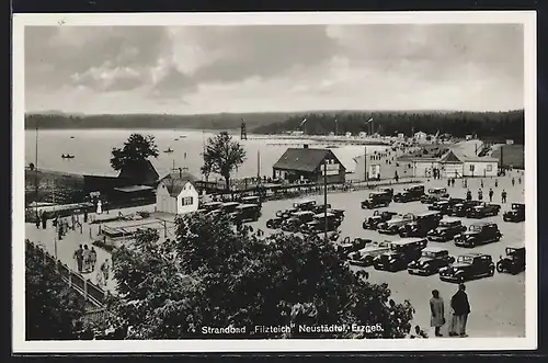 AK Neustädtel / Erzgeb., Strandbad Filzteich
