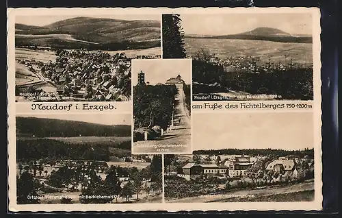 AK Neudorf i. Erzgeb., Ortsansichten, Kretscham-Rothensehma