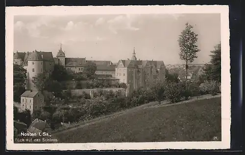 AK Nossen i. Sa., Blick auf das Schloss