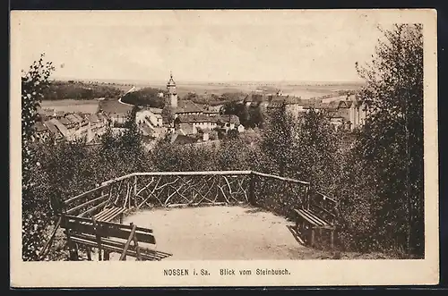 AK Nossen i. Sa., Blick vom Steinbusch