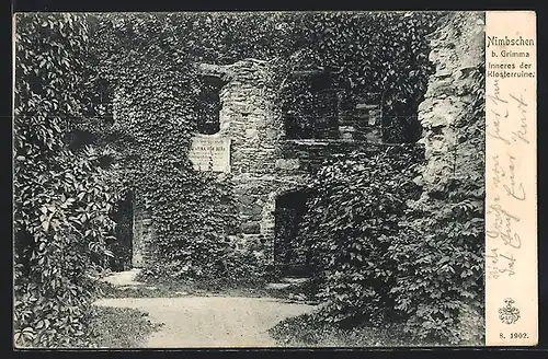AK Nimbschen b. Grimma, Inneres der Klosterruine
