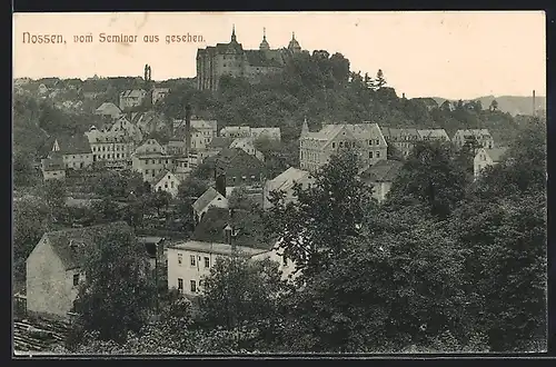 AK Nossen, Panoramablick vom Seminar aus gesehen
