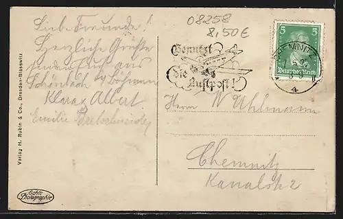 AK Markneukirchen i. Vogtl., Ortsansicht am Hang