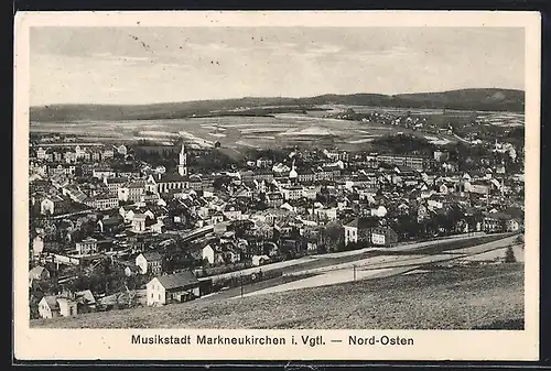 AK Markneukirchen i. Vgtl., Ortsansicht Nord-Osten