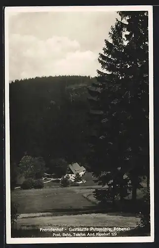 AK Pöbeltal, Gaststätte und Fremdenhof Putzmühle