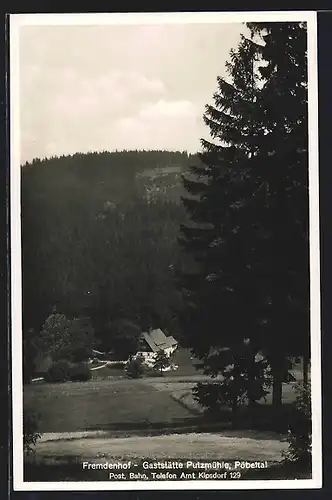 AK Pöbeltal, Fremdenhof-Gaststätte Putzmühle