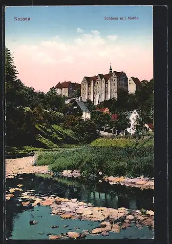 AK Nossen, Schloss mit Mulde