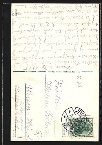 AK Nossen, Schloss mit Mulde