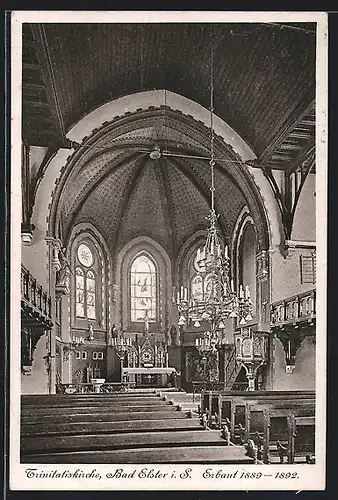 AK Bad Elster i. S., Innenansicht der Trinitatiskirche