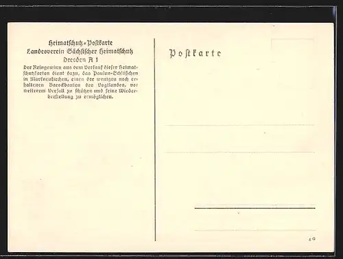 AK Markneukirchen, am Paulus-Schlösschen