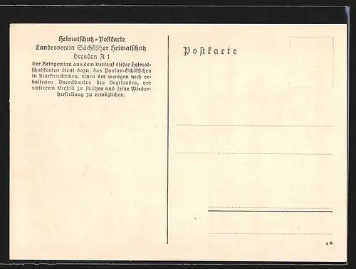 AK Markneukirchen, Paulus-Schlösschen, Treppenhaus