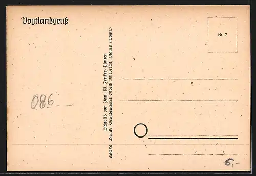 AK Posseck / Vogtl., altes Bauernhaus