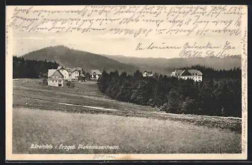 AK Bärenfels i. Erzgeb., Blick zum Diakonissenheim