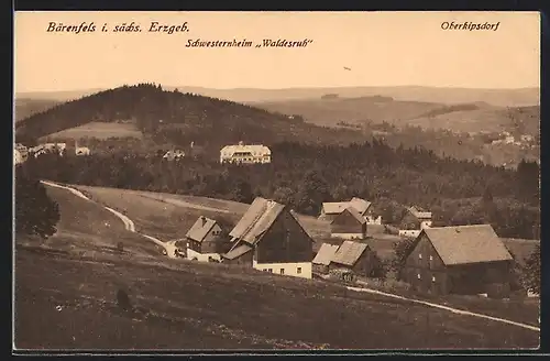 AK Bärenfels i. sächs. Erzgeb., Schwesternheim Waldesruh, Oberkipsdorf