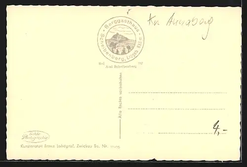 AK Scheibenberg, Partie am Unterkunftshaus