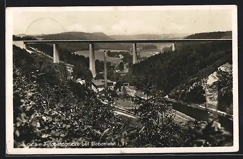 AK Grösste Reichsautobahnbrücke bei Siebenlehn