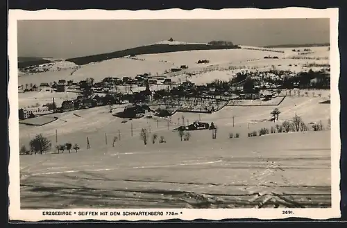 AK Seiffen / Erzgeb., Winterpanorama