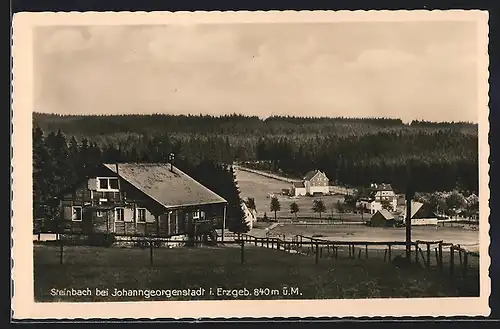 AK Steinbach bei Johanngeorgenstadt, Ortspartie