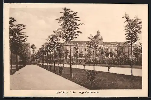 AK Zwickau i. Sa., Blick zur Ingenieurschule