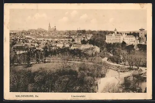 AK Waldenburg / Sachsen, Stadtansicht