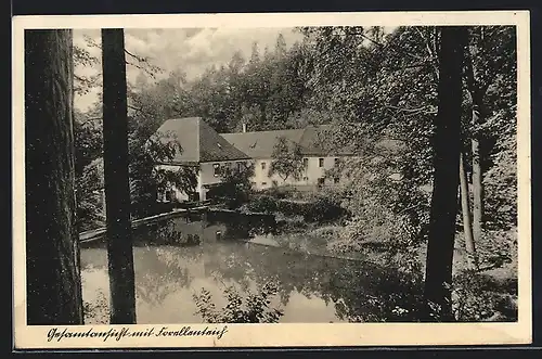 AK Grünfeld, Glänzlemühle im Grünefelder Park