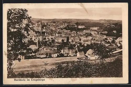 AK Buchholz / Erzg., Ortspartie