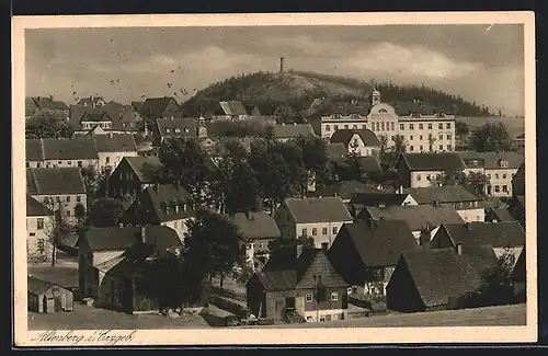 AK Altenberg i. Erzgeb., Teilansicht mit Realschule