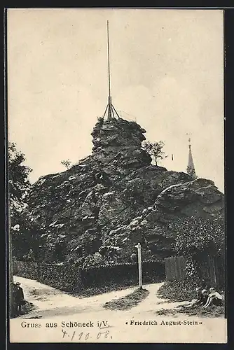 AK Schöneck i. V., Friedrich August-Stein