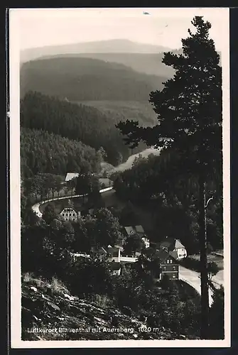 AK Blauenthal, Gesamtansicht mit Auersberg