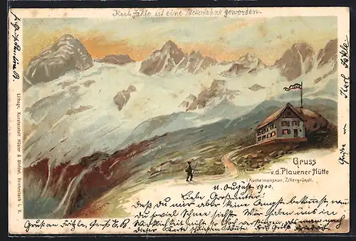 AK Plauener Hütte, Berghütte i. Kuchelmooskar, Zillergründl