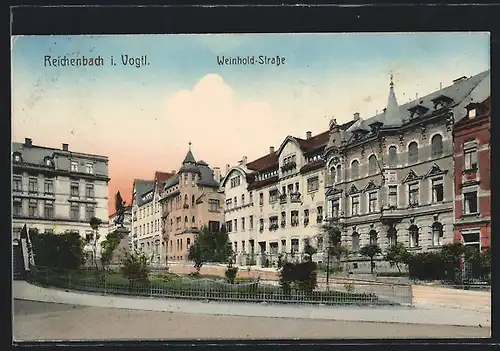 AK Reichenbach i. Vogtl., Partie in der Weinhold-Strasse