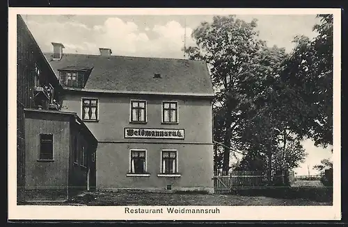 AK Markneukirchen, Restaurant Weidmannsruh F. Winkler, Oberer Berg