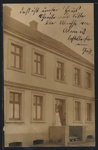 Foto-AK Marten /Dortmund, Haus der Familie Wacker, Hausnummer 29 im Jahr 1913